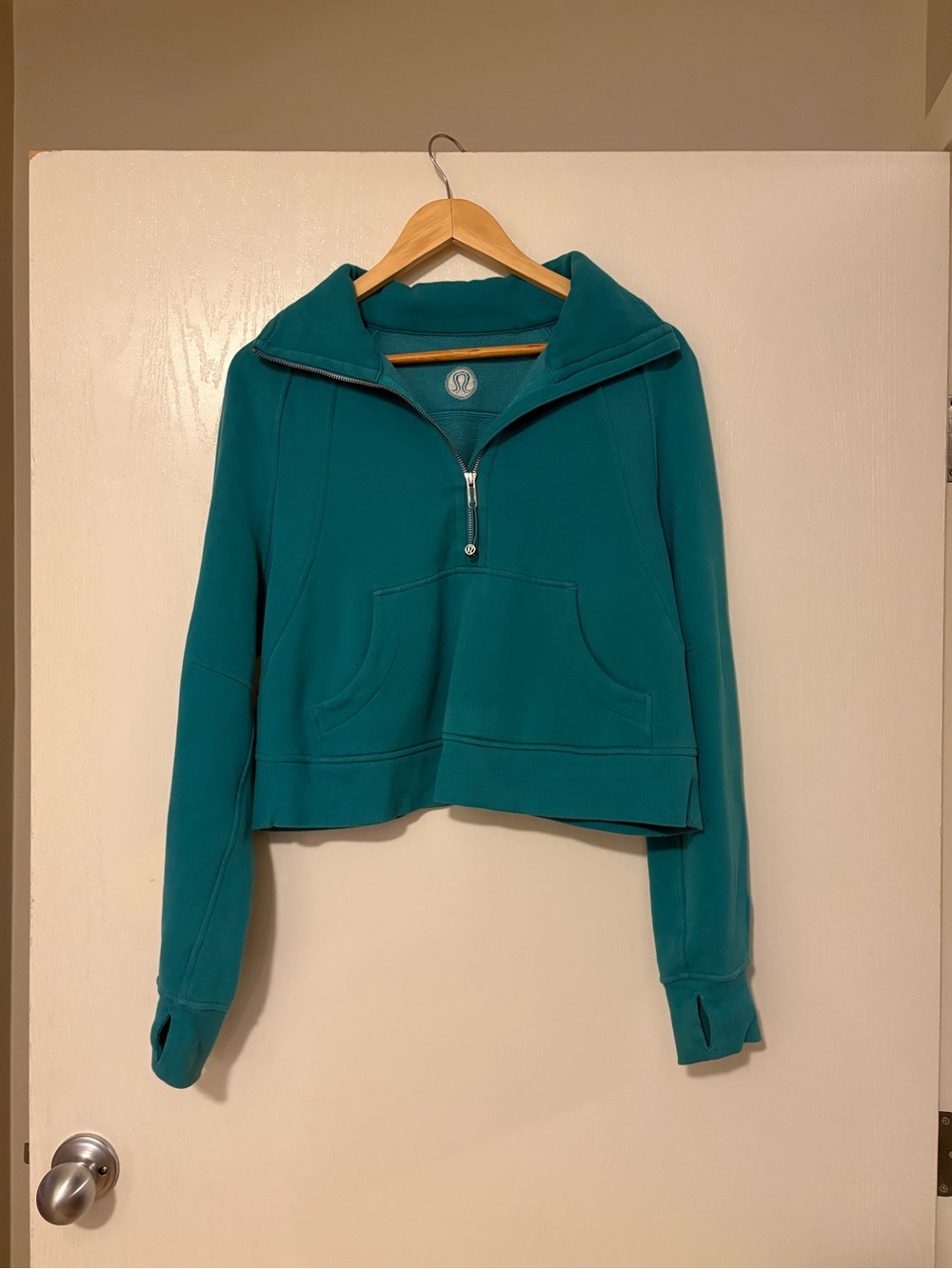 Lululemon Scuba OversizedTeal Half-Zip